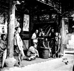 Outer porch of one of the wayside temples photo