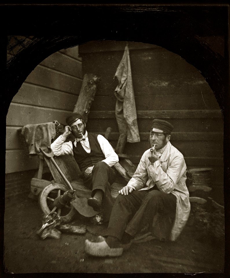 Outmans, Hendrik (1822-1893) (links) en Johannes Outmans (1813-1871) (max res)