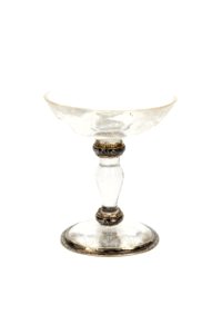 Oval skål av bergkristall på balusterben med oval fot - Skoklosters slott - 92130