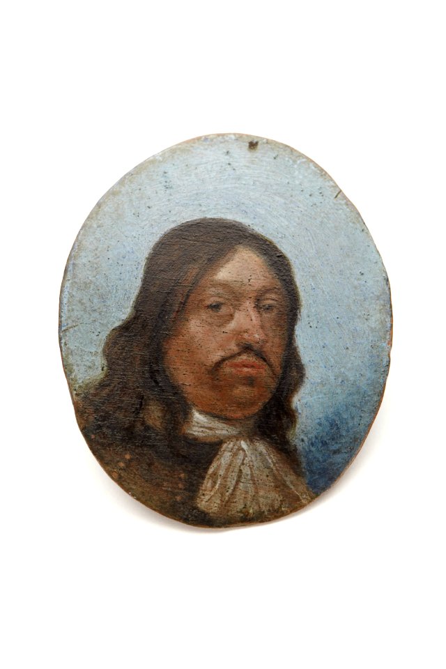 Ovalt miniatyrporträtt av Karl X Gustaf - Skoklosters slott - 92267