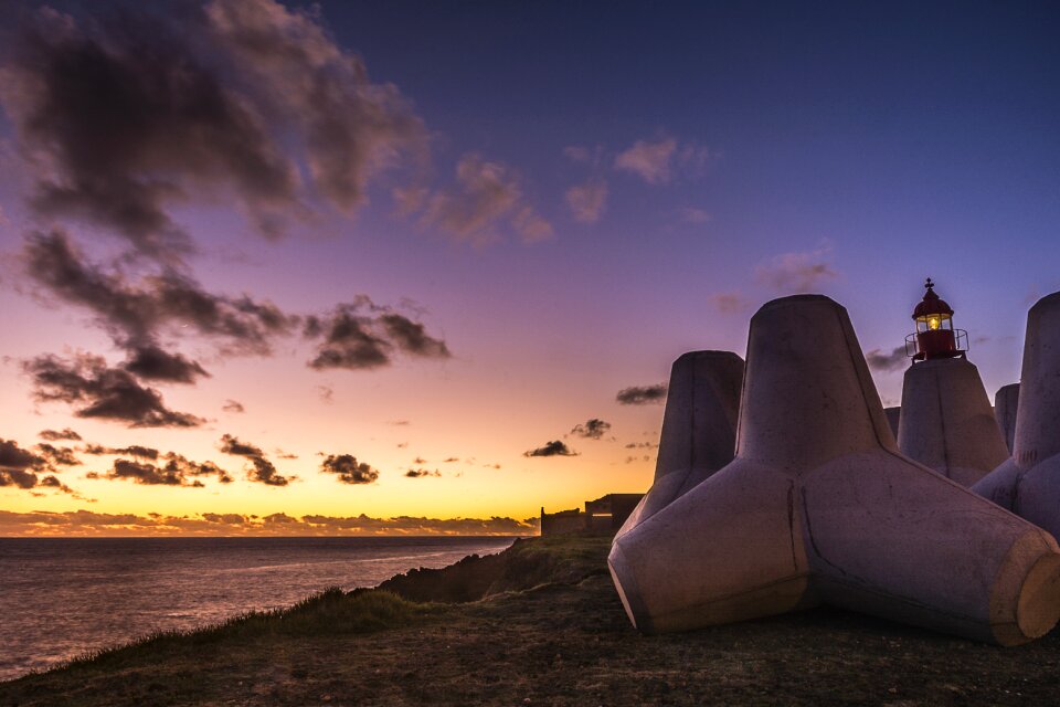Dawn landscape lighthouse