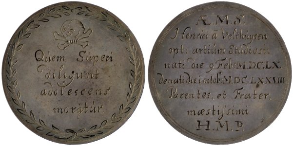 Overlijden Hendrik van Velthuysen (jongen 18 jaar), objectnr PA 551