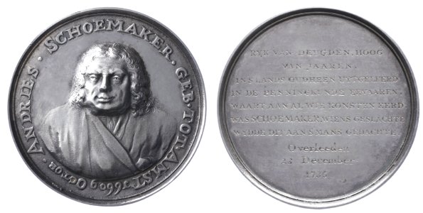Overlijden van Andries Schoemaker (1660-1735), penningkundige, objectnr PB 268
