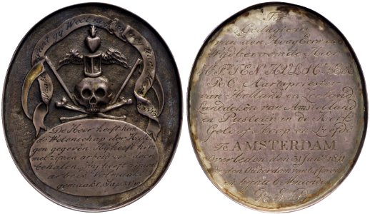 Overlijden van H.F. ten Hulscher, aartspriester van Holland en Zeeland, hoofddeken v. Amsterdam en pastoor id kerk 'Geloof, Hoop en Liefde', objectnr PA 492