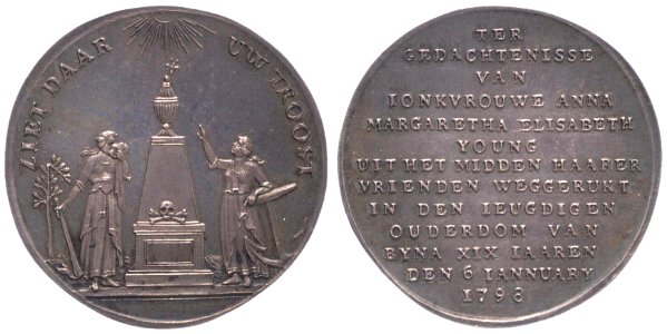 Overlijden van jonkvrouwe Anna Margaretha Elisabeth Young, objectnr PA 815