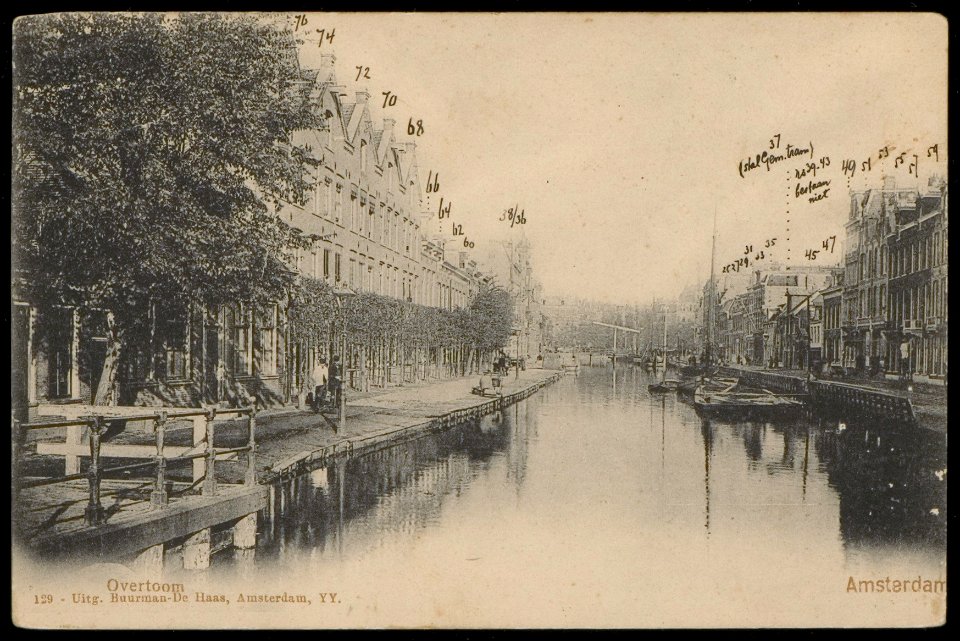 Overtoom. Uitgave Buurman-De Haas, Amsterdam, Afb PBKD00031000010