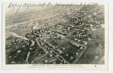 Owen Sound Ontario from the Air (HS85-10-36511) original