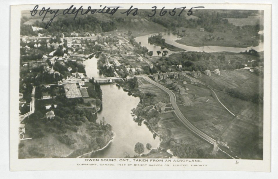 Owen Sound Ontario from the Air (HS85-10-36515) original