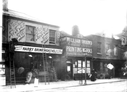 Oxford Road, Reading, south side, c. 1901 photo