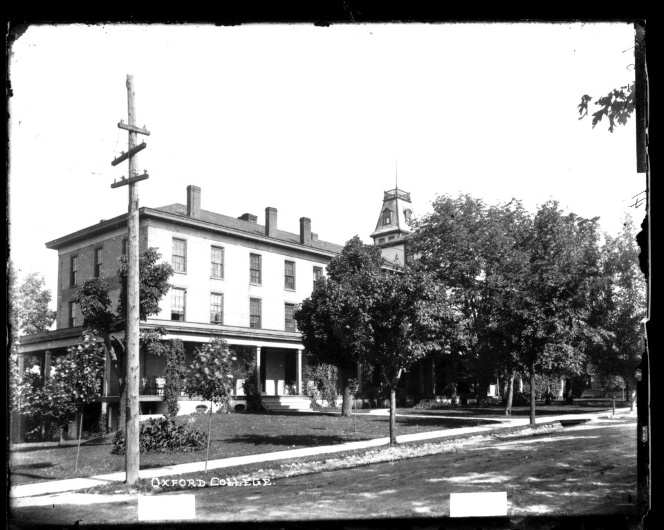 Oxford College from the southeast ca. 1900 (3194688523)