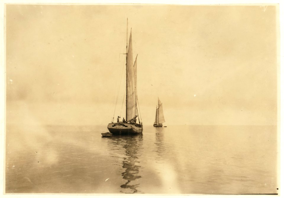 Oyster Barge going after oysters in Mobile Bay. LOC nclc.00804