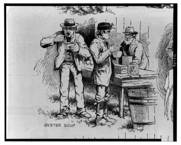 Oyster soup - drawn by H.M. Wilder ; sketch by B. McCord. LCCN2001695513
