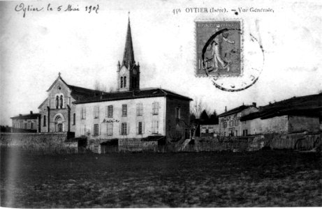 Oytier-Saint-Oblas, vue générale de Oytier en 1907, p151 de L'Isère les 533 communes - L C photo