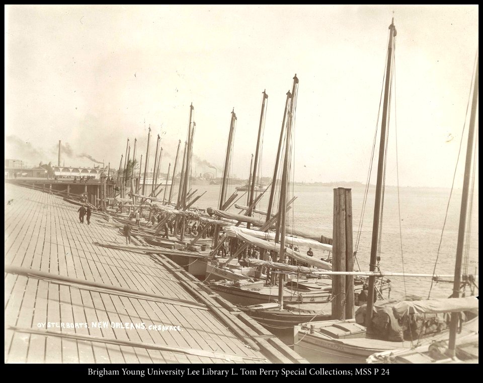Oyster Boats, New Orleans, C.R. Savage