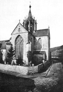 P Sinner - Chor und Dachreiter der Klosterkirche Bebenhausen (um 1885)