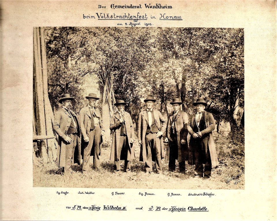 P Sinner - Gemeinderat Wankheim in Honau 2.8.1903 (Wank033A)