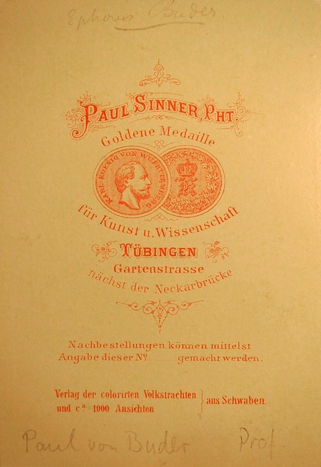 P Sinner - Paul von Buder CdV (R)
