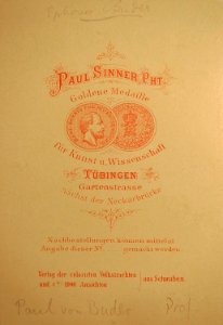P Sinner - Paul von Buder CdV (R)