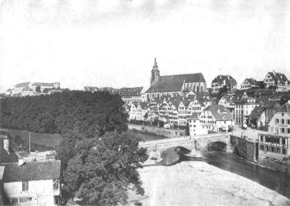 P Sinner - Blick auf Tübingen von Südosten, um 1875 (TSiW083)