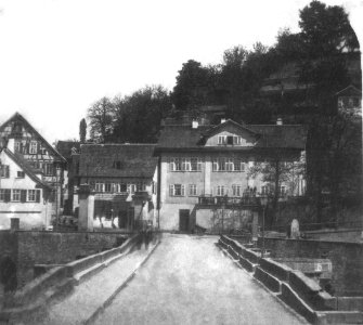 P Sinner - Eberhadsbrücke mit Uhlandhaus (TSiW093)