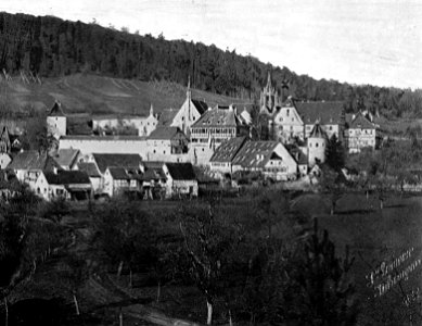 P Sinner - Bebenhausen, Kloster und Dorf 1880er