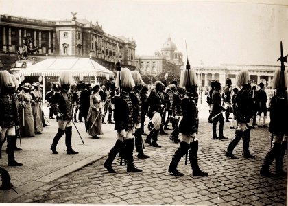 Ozession am 7. Juni 1917 in und vor der Hofburg (BildID 15566039)