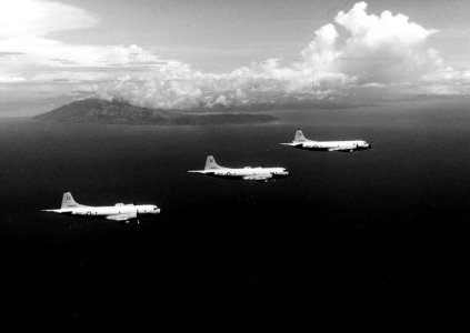 P-3A Orions of VP-8 in flight off Vietnam in the 1960s