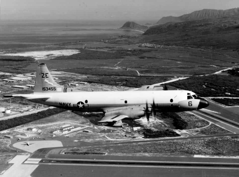 P-3B Orion of VP-17 in flight over NAS Barbers Point on 17 May 1978