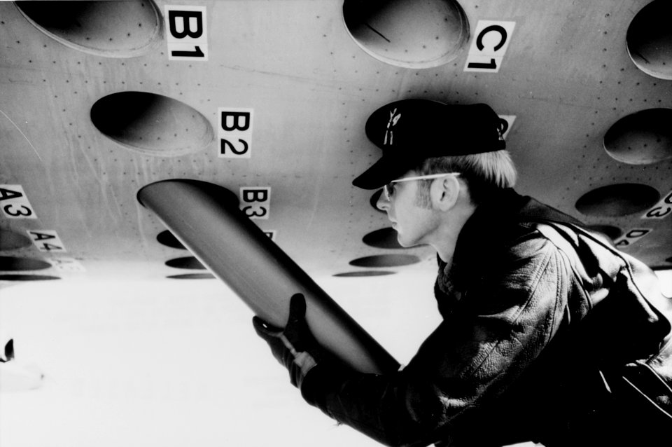 P-3C Orion of VP-24 is loaded with sonobuoys in 1971