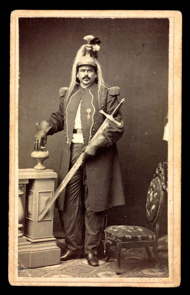P.T. Barnum showman, Colonel Routh Goshen, (born Arthur James Caley), billed as the tallest man in the world LCCN2016653268