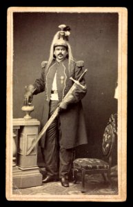 P.T. Barnum showman, Colonel Routh Goshen, (born Arthur James Caley), billed as the tallest man in the world LCCN2016653268