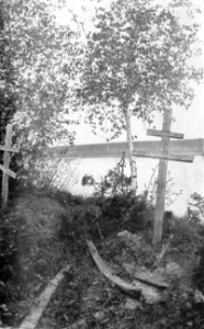 P201 Old native graves in the forest of Kureika