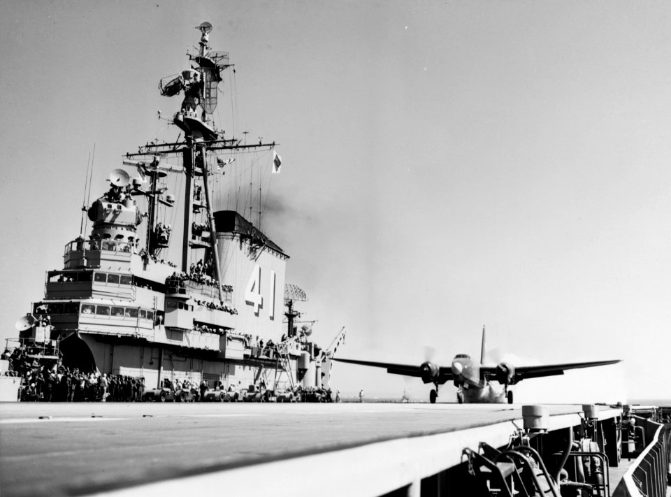 P2V-3C Neptune taking off from USS Midway (CVB-41), 7 April 1949 (80-G-707207)