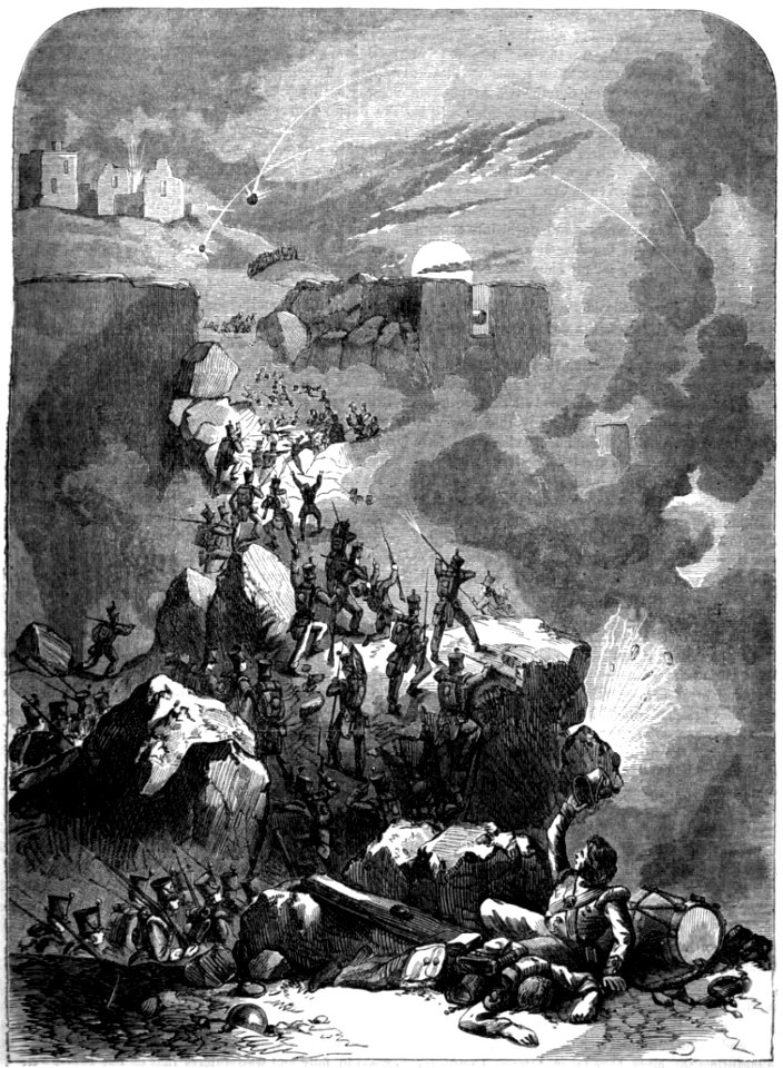 P427 STORMING OF THE FORTRESS CIUDAD RODRIGO BY THE ENGLISH UNDER LORD WELLINGTON 1812