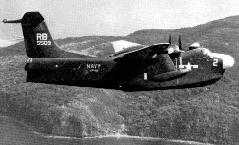 P5M-2 Marlin VP-42 in flight in 1950s photo