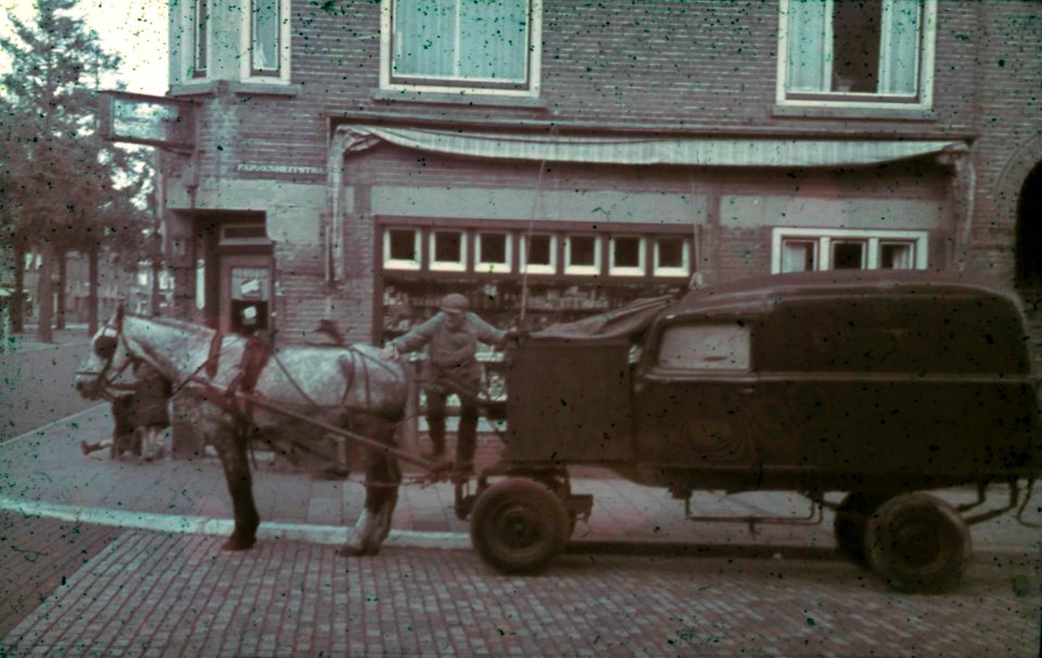 Paard en wagen - Fotodienst der NSB - NIOD - 210938