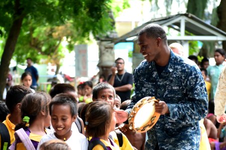 Pacific Partnership holds concert in Bairiki Square 150604-N-HY254-204 photo