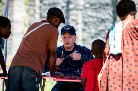 Pacific Partnership provides medical services at Mal-Tech 150707-N-CF750-389