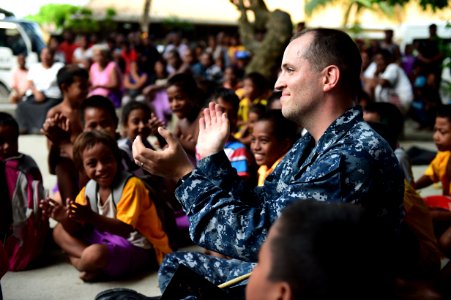 Pacific Partnership holds concert in Bairiki Square 150604-N-HY254-146
