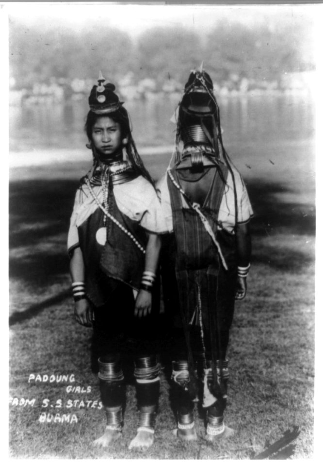Padaung girls from South Shan States, Burma LCCN97510852