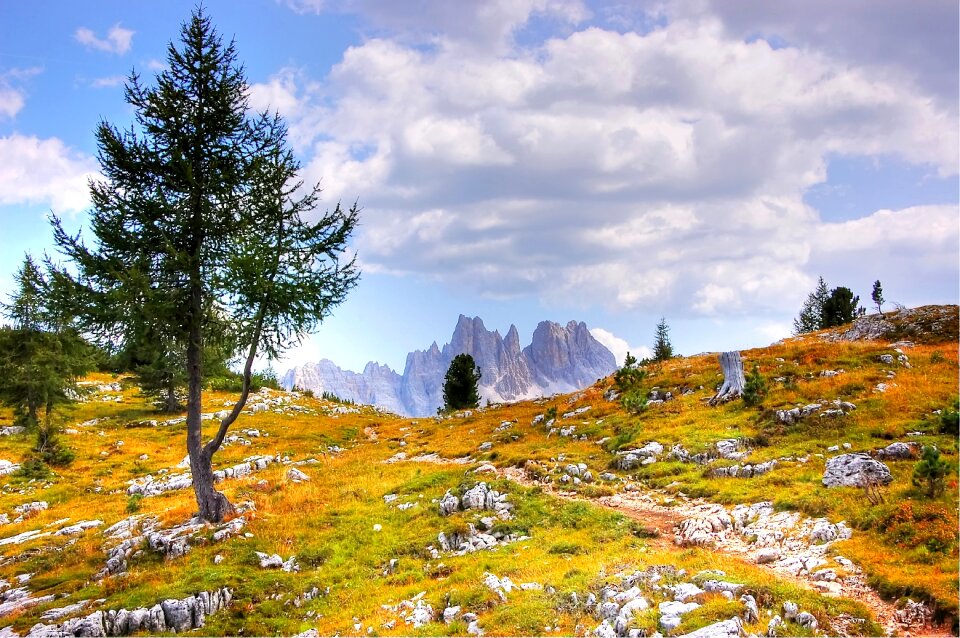 South tyrol alpine landscape