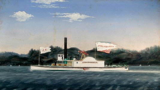 Paddle Wheeler John Birkbeck circa 1860, by James Bard