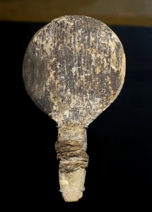 Paddle-shaped object, Blaustein-Ehrenstein, Alb-Donau-Kreis, 4100-3800 BC, wood, vegetal cord - Landesmuseum Württemberg - Stuttgart, Germany - DSC02734 photo