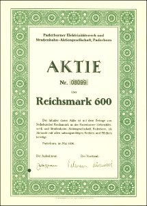 Paderborner Elektrizitätswerk und Straßenbahn-AG 1930