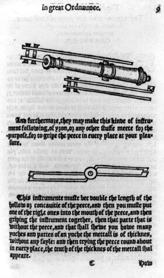 Page 9 from The Art of shooting in great ordnaunce... written by William Bourne. Imprinted at London for Thomas Woodcocke, 1587 LCCN2006689773