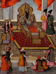 Page from a Book of the King of Kings (Shahinshahnameh) - Iran (Tehran) - c. 1810-1840 - Fath Ali Khan Saba - Louvre museum - MAO 798 (cropped) photo
