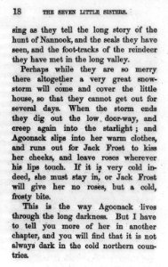 Page of text from Jane Andrews' Seven little sisters LCCN2006687226