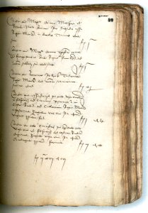Page from the account book of Louis II, King of Hungary, 1525-2