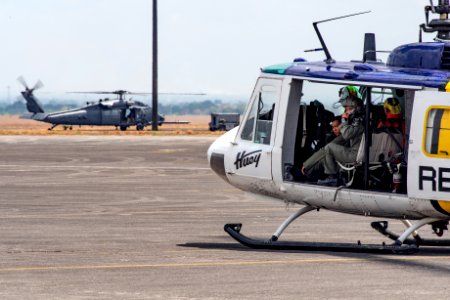 PAF UH-1 Huey and USAF HH-60G at Balikatan 2019
