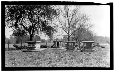 Page family tombs Rosewell Plantation Gloucester County Virginia photo